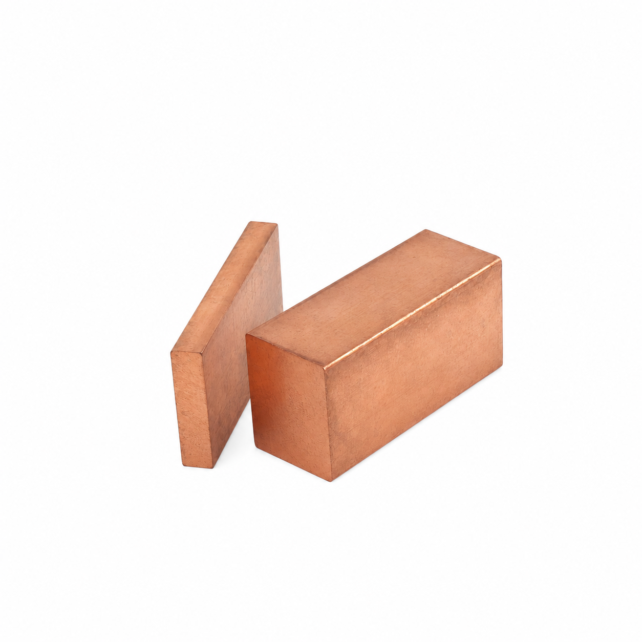 High-purity T2 copper block, electrically conductive and thermally conductive, solid copper piece. 高纯度T2紫铜方块导电导热实心紫铜块