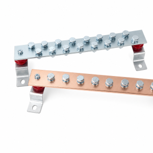 Customized galvanized/copper-plated electrical grounding bars, conductive electrical grounding bars, specialized iron bars for data center grounding. 定制镀锌 / 镀铜接地铁排 导电接地铁排 机房接地专用铁排